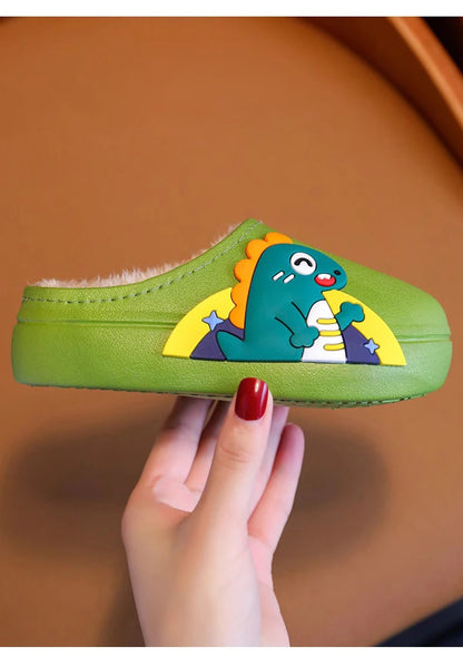 Chausson Enfant Mule Dinosaure Antidérapant